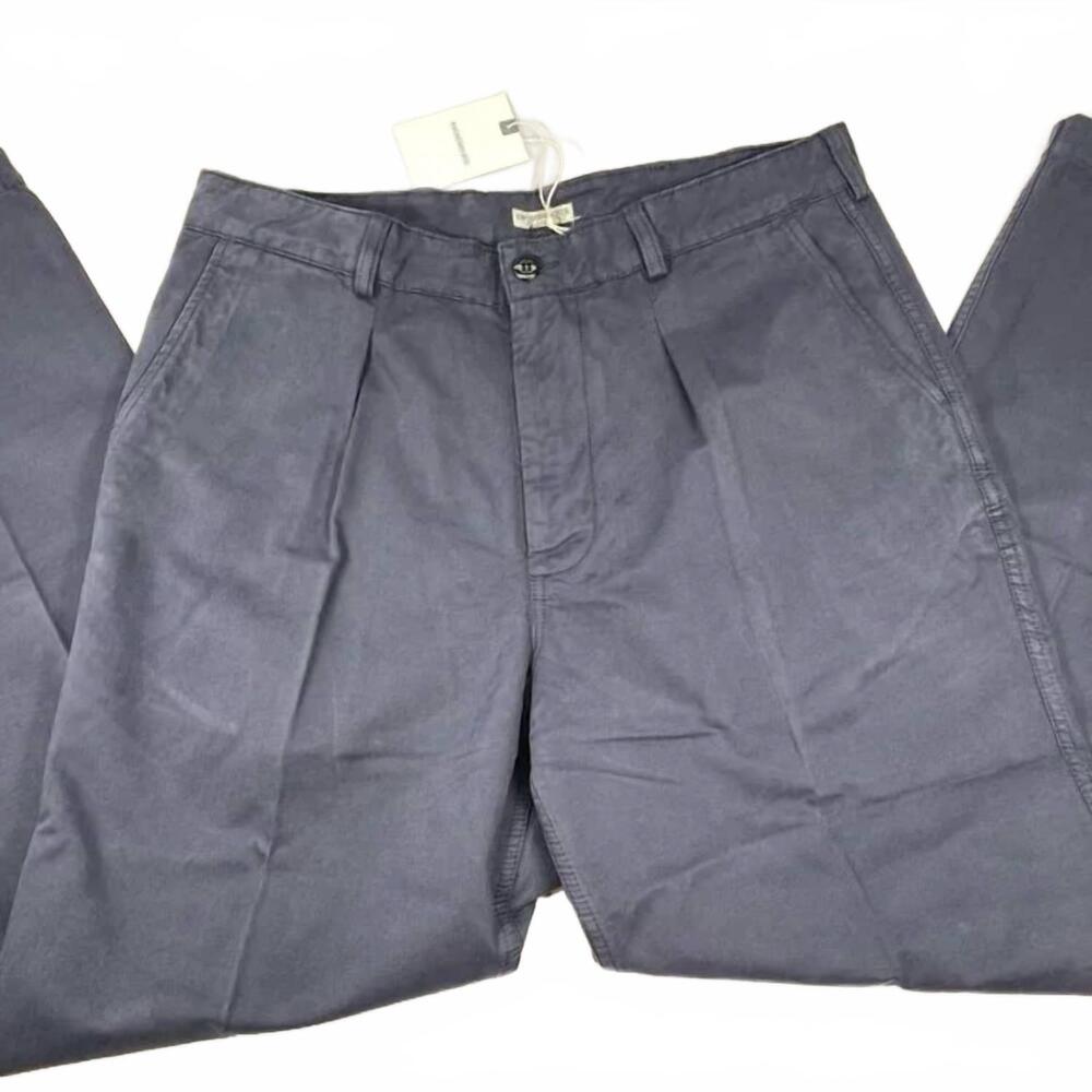 NEW KNICKERBOCKER men's single pleat trousers in navy